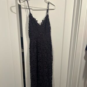 ASTR dark purple midi dress size small